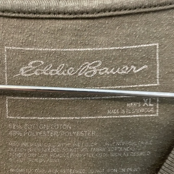 Eddie Bauer xl green t shirt happy campers rv trailer - Picture 3 of 5